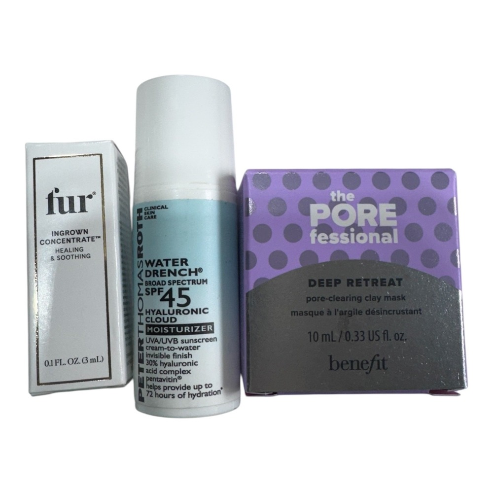 Holiday Glam Red Pink Sequin Bag Skin Care Murad Dermalogica Skincare Makeup Set - Picture 5 of 7